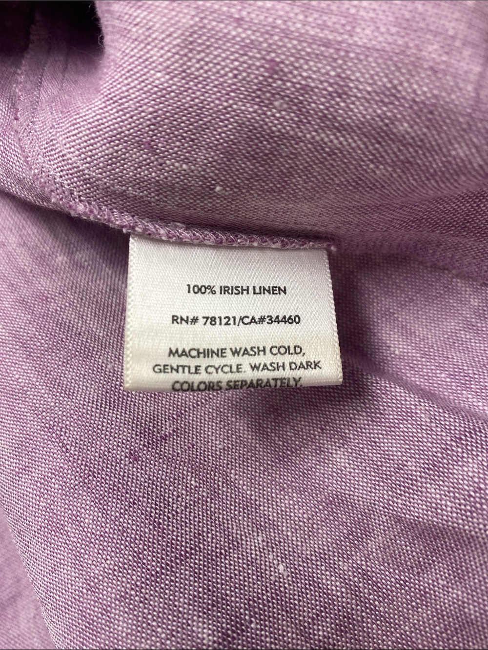 Eileen Fisher Irish Linen Purple Midi Tank Dress XL Coastal Minimalist Lagenlook - Picture 9 of 9